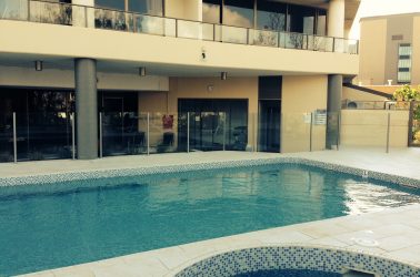 Some of our glass fences installed in North Brisbane