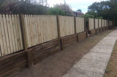 colonial paling exposed posts